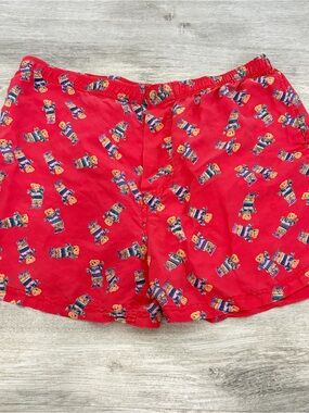 Vintage Volare silk teddy bear shorts men’s large
